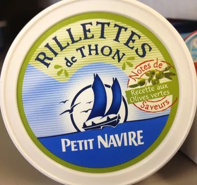 Rillettes de Thon (Recette aux Olives vertes) Petit Navire 125 g, code 3019080006335