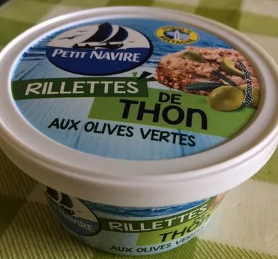 Rillettes de Thon aux Olives Vertes Petit Navire 125 g ℮, code 3019081236274