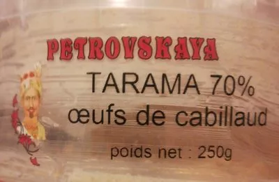 Tarama 70% œufs de cabillaud Petrovskaya 250 g, code 3019898087304