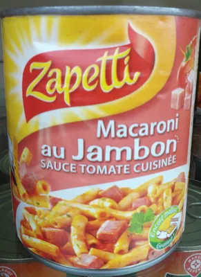 Macaroni au Jambon, Sauce Tomate Cuisinée Zapetti 800 g (2 Pers.), code 3021690017915