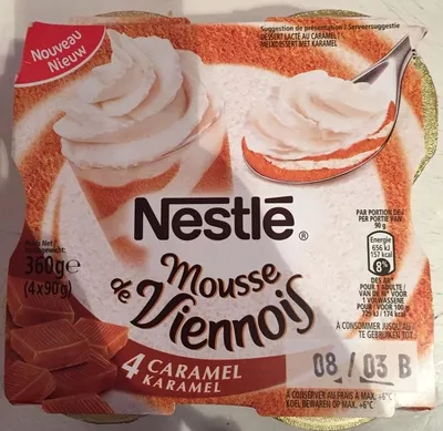 Mousse de Viennois (4 Caramel) Nestlé 360 g (4 x 90 g), code 3023290798652