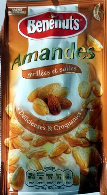 Amandes grillées et salées Benenuts 125 g, code 3025863118003