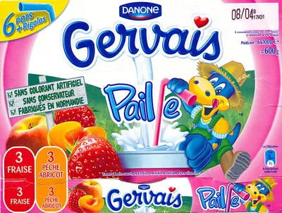 Gervais Paille Danone, Gervais 6 X 100 g, code 3033490267872