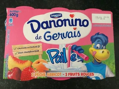 Danonino de Gervais Paille Danone 600 g (6 x 100 g), code 3033490960094