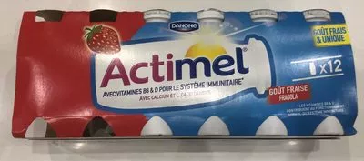 Actimel Gout Fraise Danone, Actimel 1,2 kg (12 * 100 g), code 3033491213199