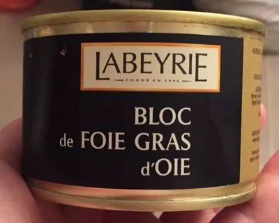 Bloc de foie gras d'oie Labeyrie , code 3033610029588