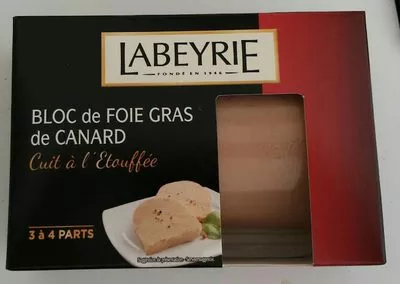 Bloc de foie gras de canard Labeyrie , code 3033610036135