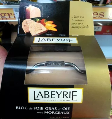 Bloc de foie gras d'oie avec morceaux Labeyrie 300 g, code 3033610047216