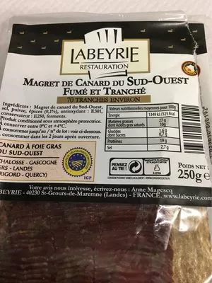 Magret de canard du sud-ouest Labeyrie , code 3033610060192