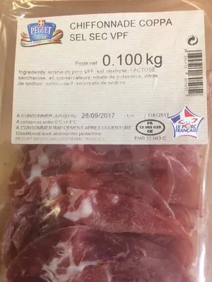 Chiffonnade coppa de Savoie Pequet, Peguet 100 g, code 3034910605052