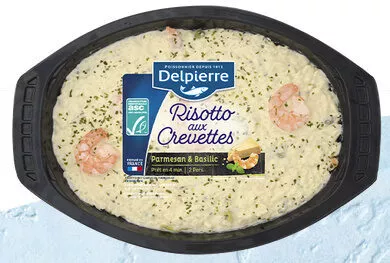 Risotto aux crevettes parmesan et basilic Delpierre 500 g, code 3038684906612