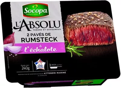 L'Absolu Pavés de Rumsteck à l'Echalote Socopa 240 g (2 x 120 g), code 3039050144430