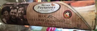 Bloc de foie gras de canard Terres Paysannes , code 3067163632575