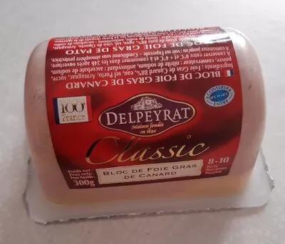 Bloc de foie gras de canard Delpeyrat 300 g, code 3067163634494