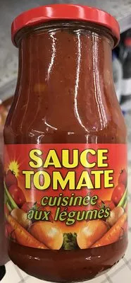 Sauce Tomate cuisinée aux légumes Sans marque, Conserves France,  Carrefour 420 g, code 3069538102737