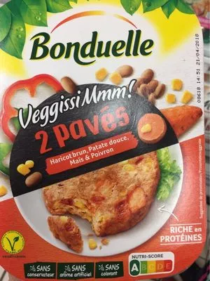 2 pavés Veggissi Bonduelle 180g, code 3083681086478