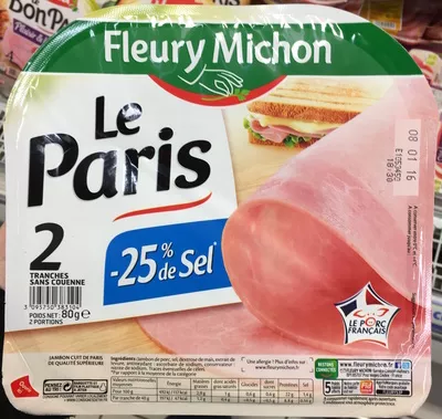 Le Paris (-25% de sel) Fleury Michon 80 g, code 3095750383104