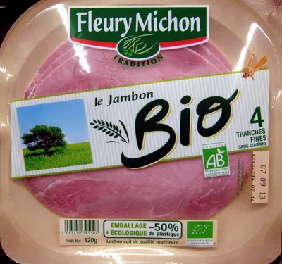 Le Jambon Bio Fleury Michon 120 g, code 3095750395107