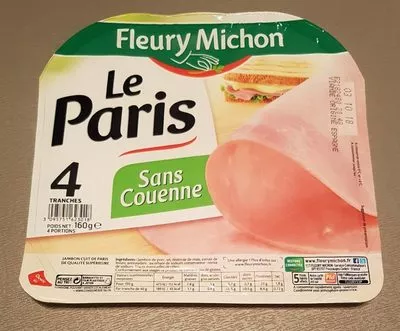 Le Paris sans couenne - 4 tr. Fleury Michon 160 g, code 3095751623018