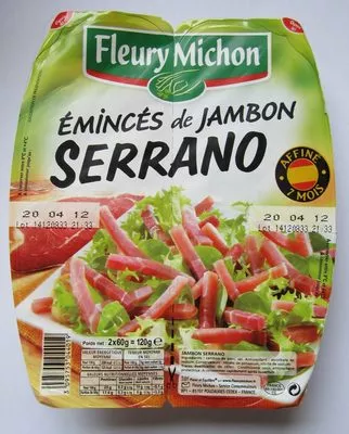 Emincés de jambon cru sans conservateur - 120g Fleury Michon 120 g, code 3095753044019