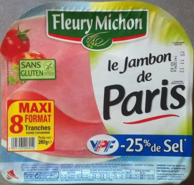 Le Jambon de Paris -25% de sel Fleury Michon 280 g, code 3095753296012