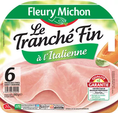 Le tranché fin à l'Italienne -  6tr. Fleury Michon 180 g, code 3095753340012