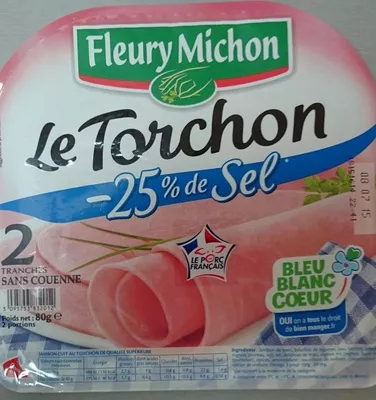 Le Torchon -25% de Sel Fleury Michon 80 g, code 3095753832012