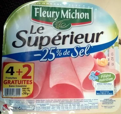 Le Supérieur -25% de Sel Fleury Michon 240 g, code 3095754087015