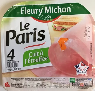 Le Paris cuit à l'étouffée Fleury Michon 160 g, code 3095754618011