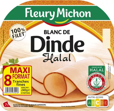 Blanc de dinde Halal - 8tr. Fleury Michon 240 g, code 3095754974018