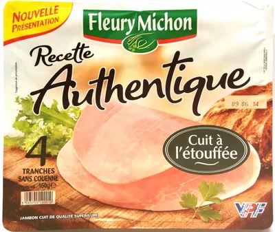 Recette Authentique cuit à l'étouffée Fleury Michon 160 g (4 x 40 g), code 3095755100010