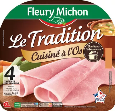 Le tradition cuisiné à l'os - 4 tr. Fleury Michon 160 g, code 3095755104018