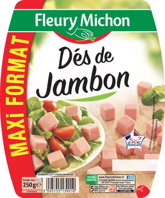 Dés de jambon maxi format - 250g Fleury Michon 250 g, code 3095755139010