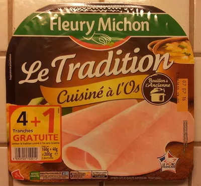 Le Tradition Cuisiné à l'Os Fleury Michon 200 g - 5 tranches, code 3095755700012