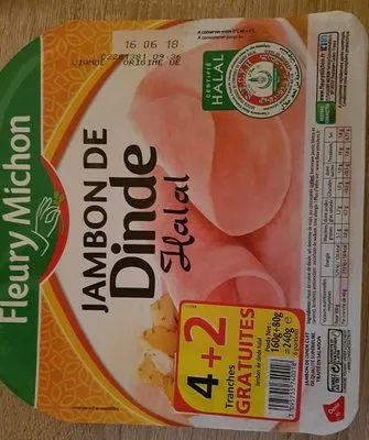 Jambon de dinde halal Fleury Michon , code 3095755740018