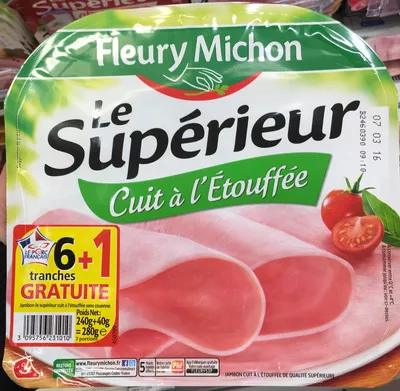 Le Supérieur cuit à l'étouffée (6+1 gratuite) Fleury Michon 280 g, code 3095756231010