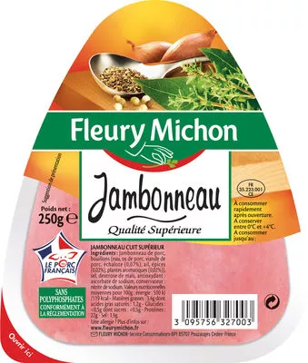 Jambonneau qualité supérieure Fleury Michon 250 g, code 3095756327003