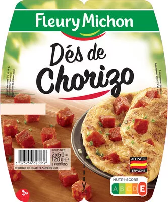 Dés de chorizo - 120g Fleury Michon 120 g, code 3095756620012