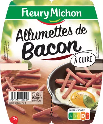 Allumettes de bacon - 2x75 g. Fleury Michon 150 g, code 3095757125011