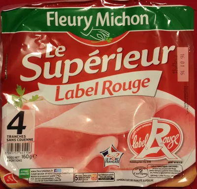 Le Supérieur (4 Tranches) Fleury Michon 160 g, code 3095757645106