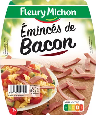 Emincés de bacon - 2x75g. Fleury Michon 150 g, code 3095757694104