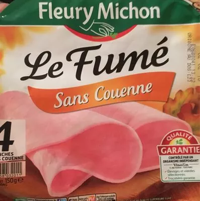 4 tranches jambon fumé Fleury Michon , code 3095758032011