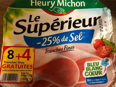 Le Supérieur -25% de Sel Fleury Michon 360 g, code 3095758222016