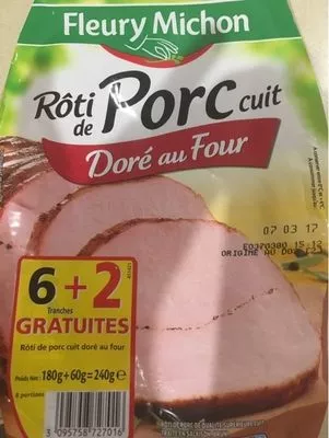 Roti De Porc Cuit Fleury Michon , code 3095758727016