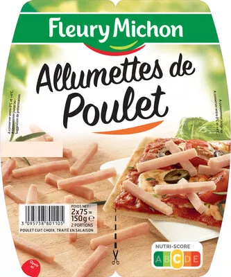 Allumettes de poulet Fleury Michon 150 g, code 3095758801105