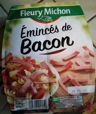 Émincés de Bacon Fleury Michon 160 g e (2 * 80 g)  , code 3095758940019