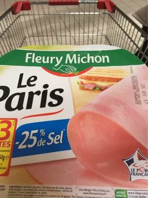 Le Jambon de Paris -25% de Sel Fleury Michon , code 3095758960017