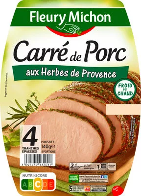 Carré de porc aux herbes de Provence Fleury Michon 140 g, code 3095759132017