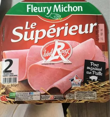 Jambon Le Supérieur Fleury Michon 80 g, code 3095759137012