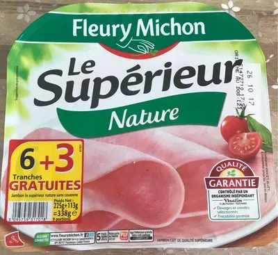 Le superieur nature Fleury Michon 338 g (225g+113g gratuit), code 3095759317018